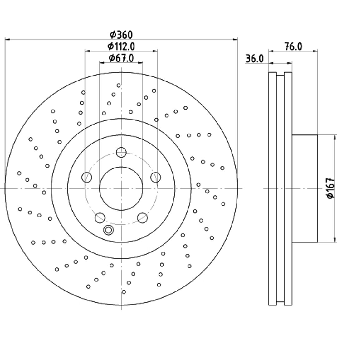 HELLA PAGID Tarcza hamulcowa PAGID 8DD 355 110-181