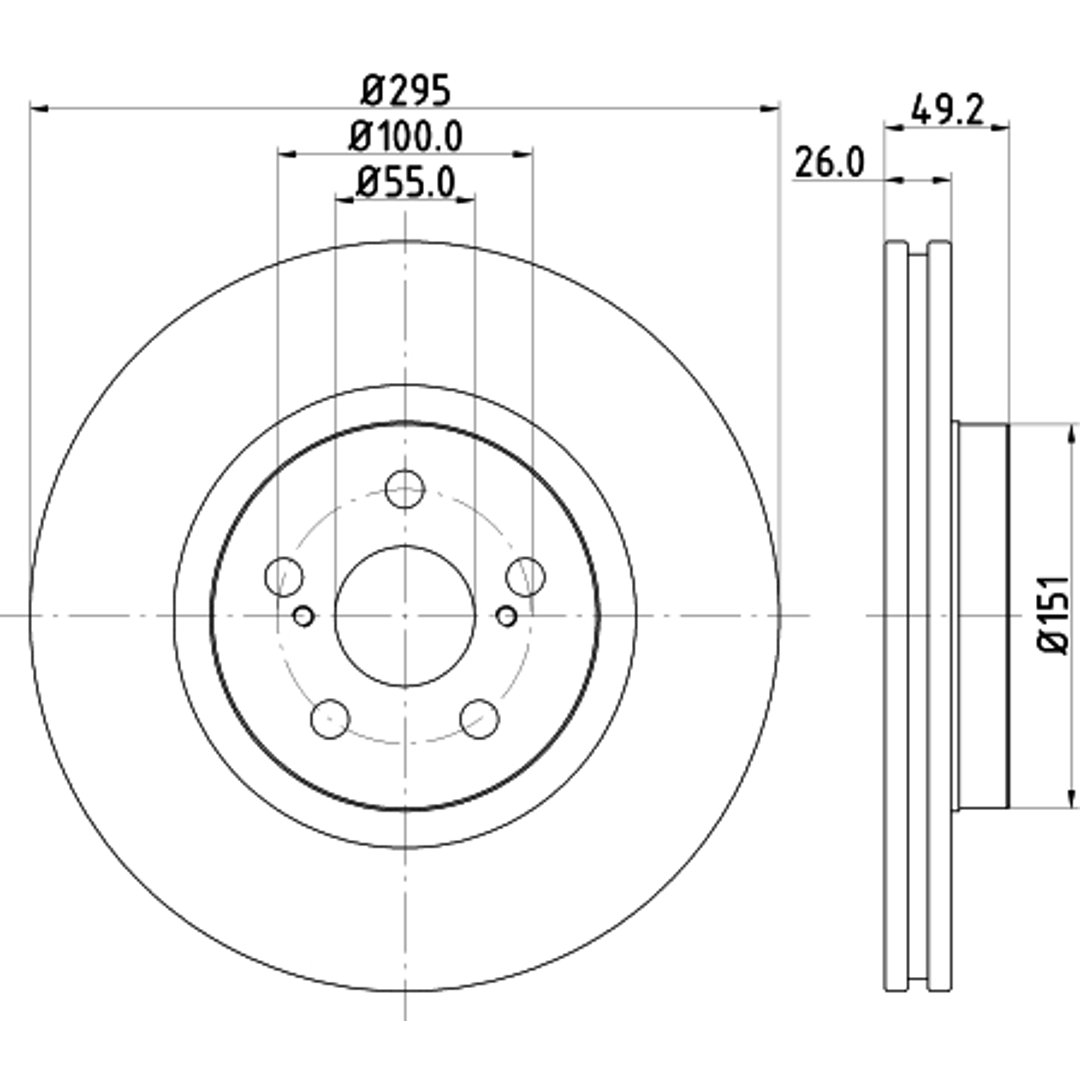 HELLA PAGID Tarcza hamulcowa PAGID 8DD355111-651