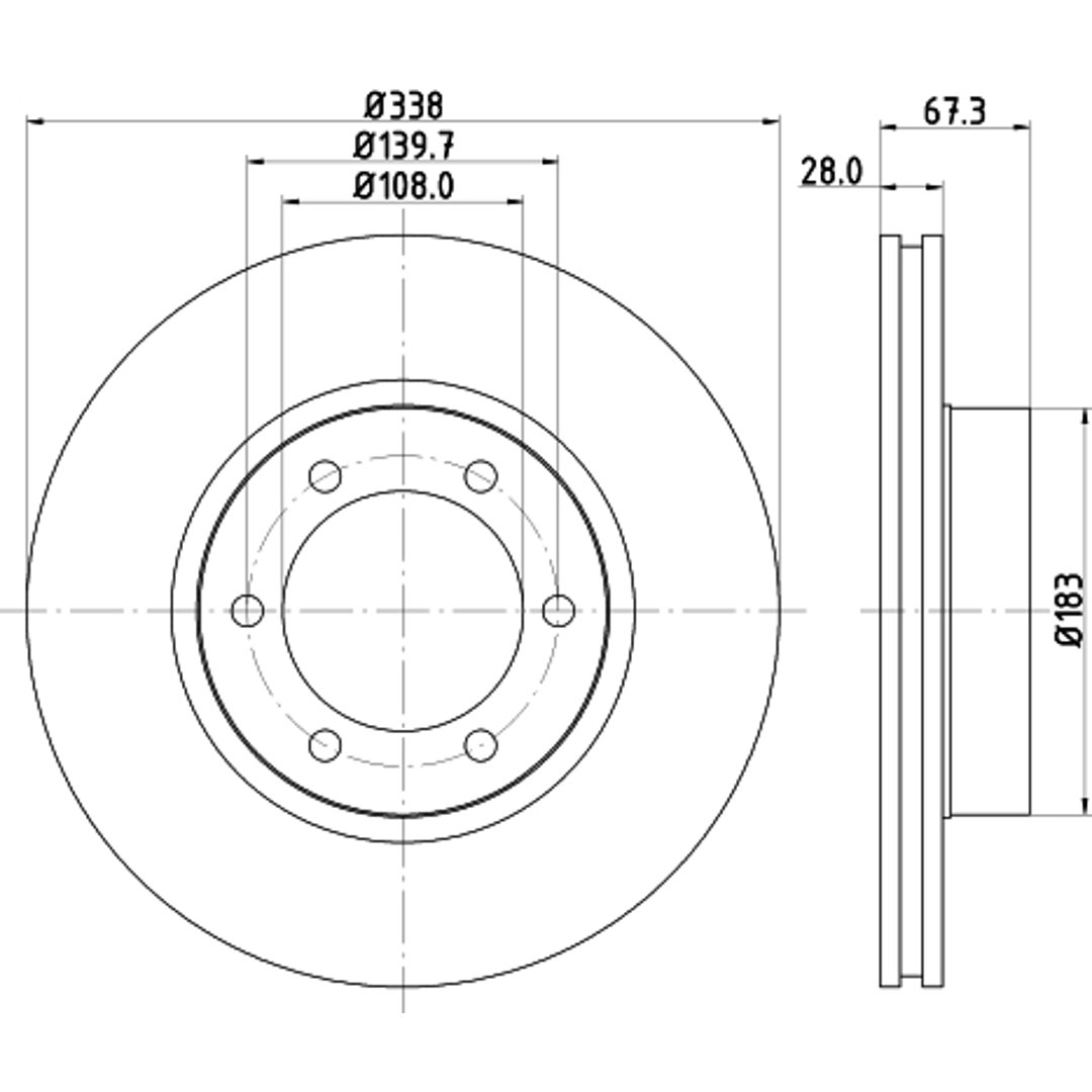 HELLA PAGID Tarcza hamulcowa PAGID 8DD355111-861
