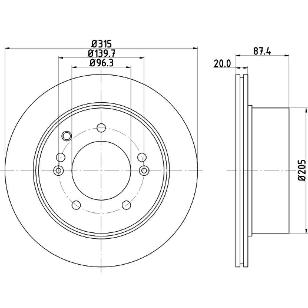 HELLA PAGID Tarcza hamulcowa PAGID 8DD355112-821