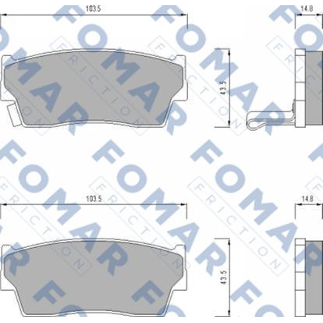 Klocki hamulcowe FOMAR FRICTION FO 623781