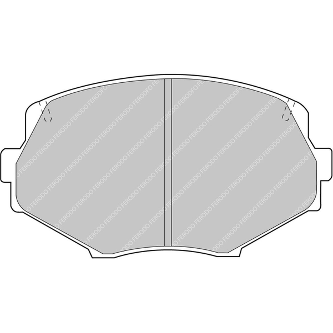 Klocki hamulcowe - komplet FERODO RACING FDS1011