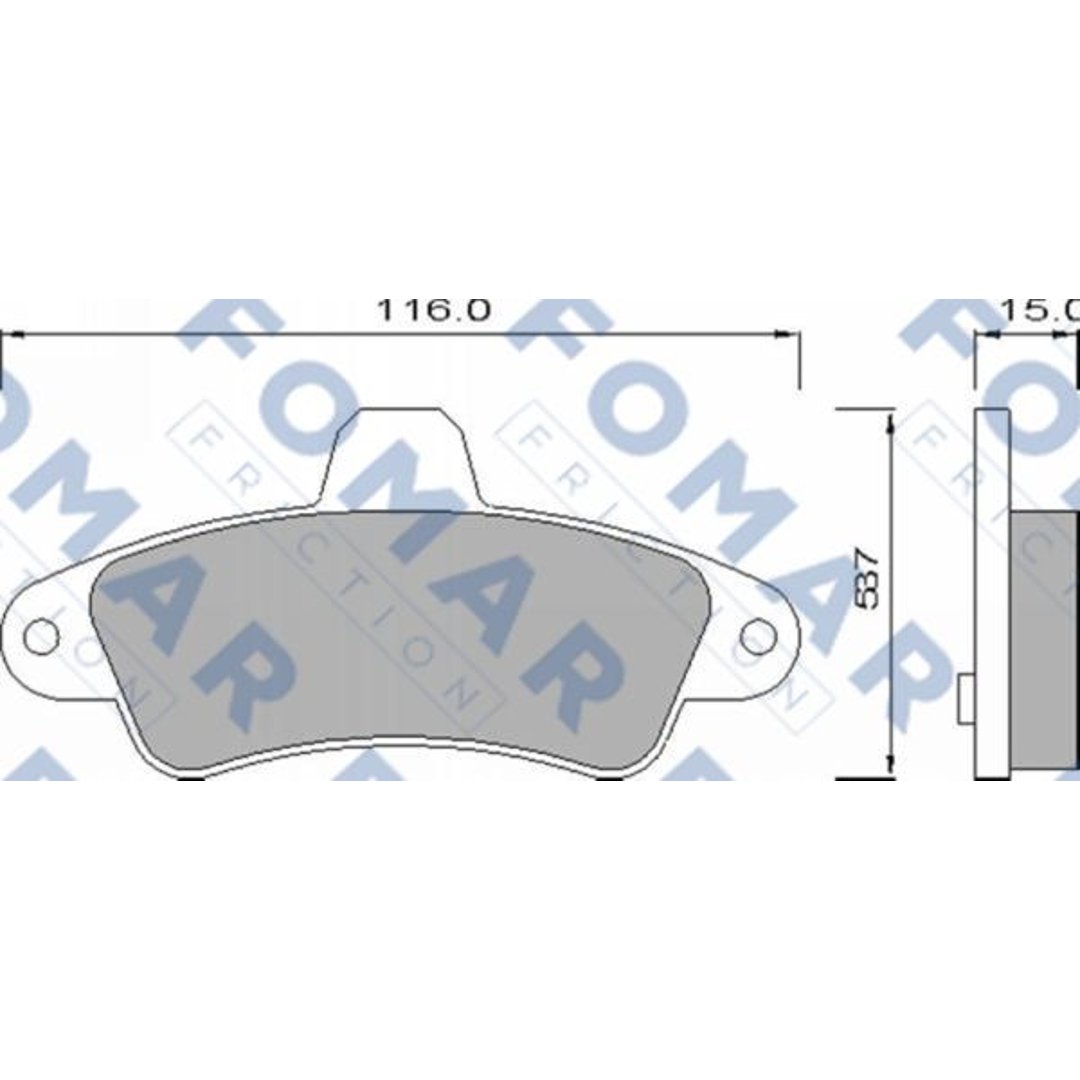 Klocki hamulcowe FOMAR FRICTION FO 625081