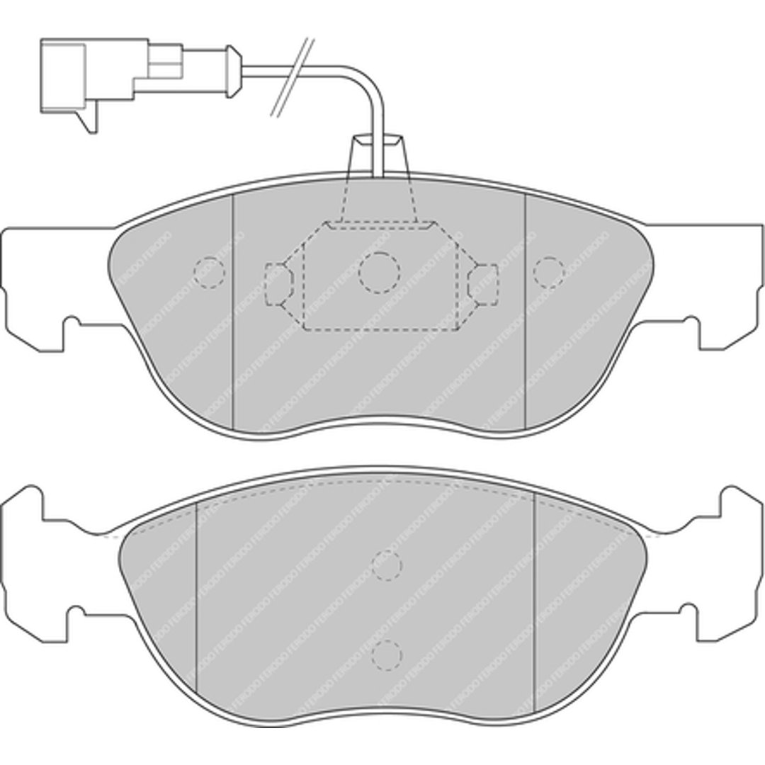 Klocki hamulcowe - komplet FERODO RACING FDS1056