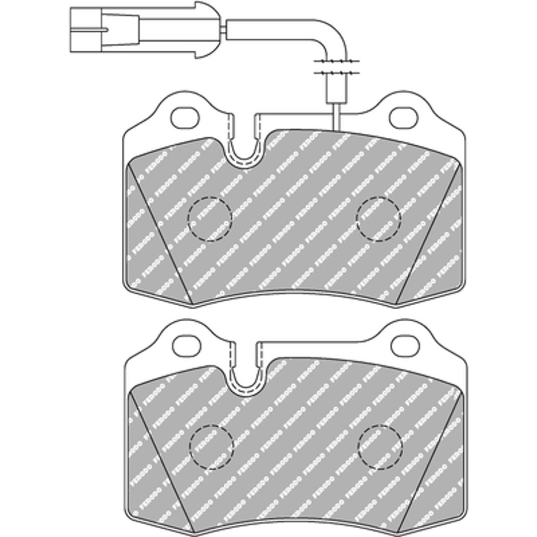 Klocki hamulcowe - komplet FERODO RACING FDS721