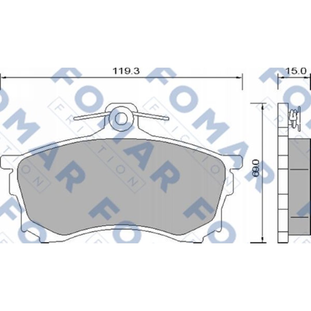 Klocki hamulcowe FOMAR FRICTION FO 637981