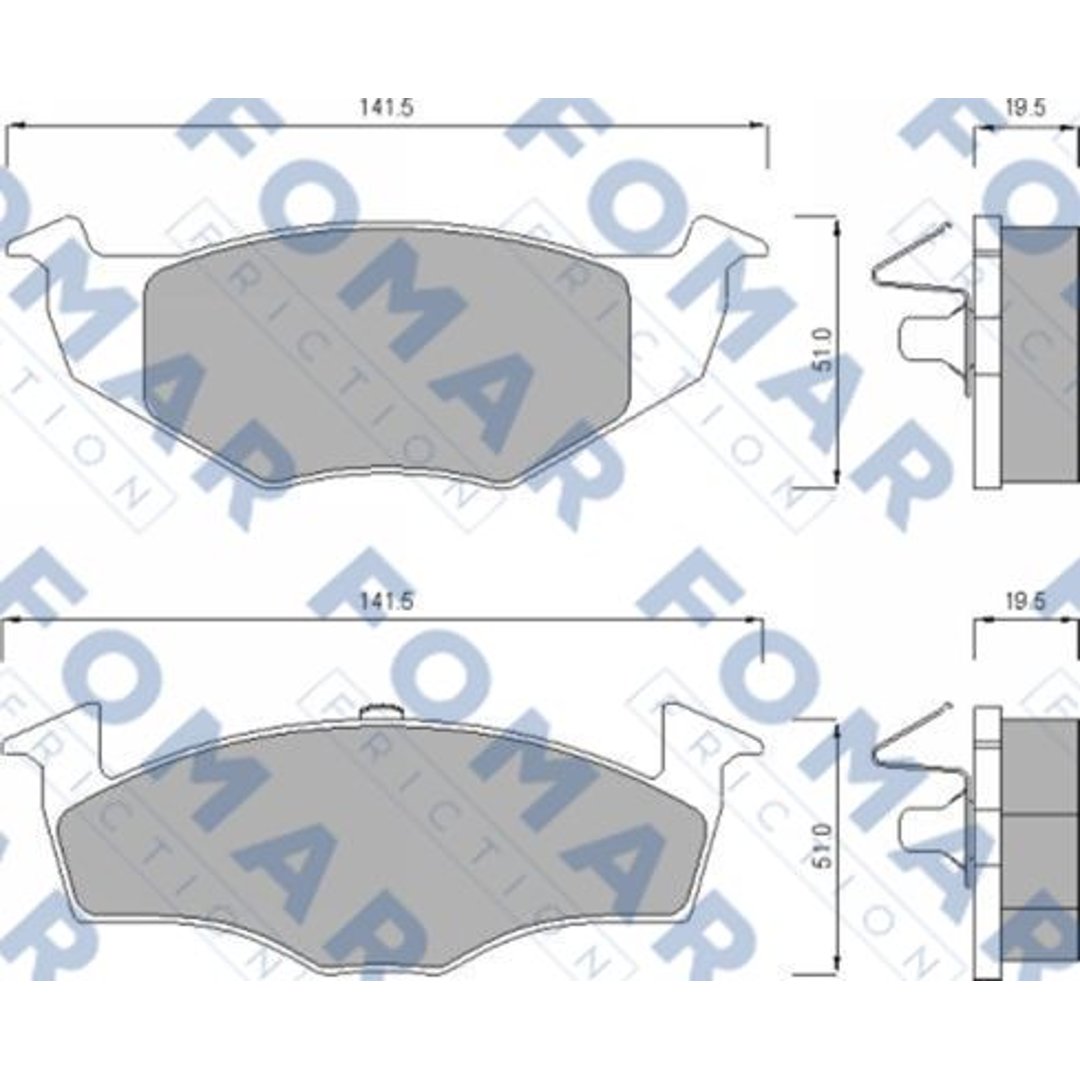 Klocki hamulcowe FOMAR FRICTION FO 643281