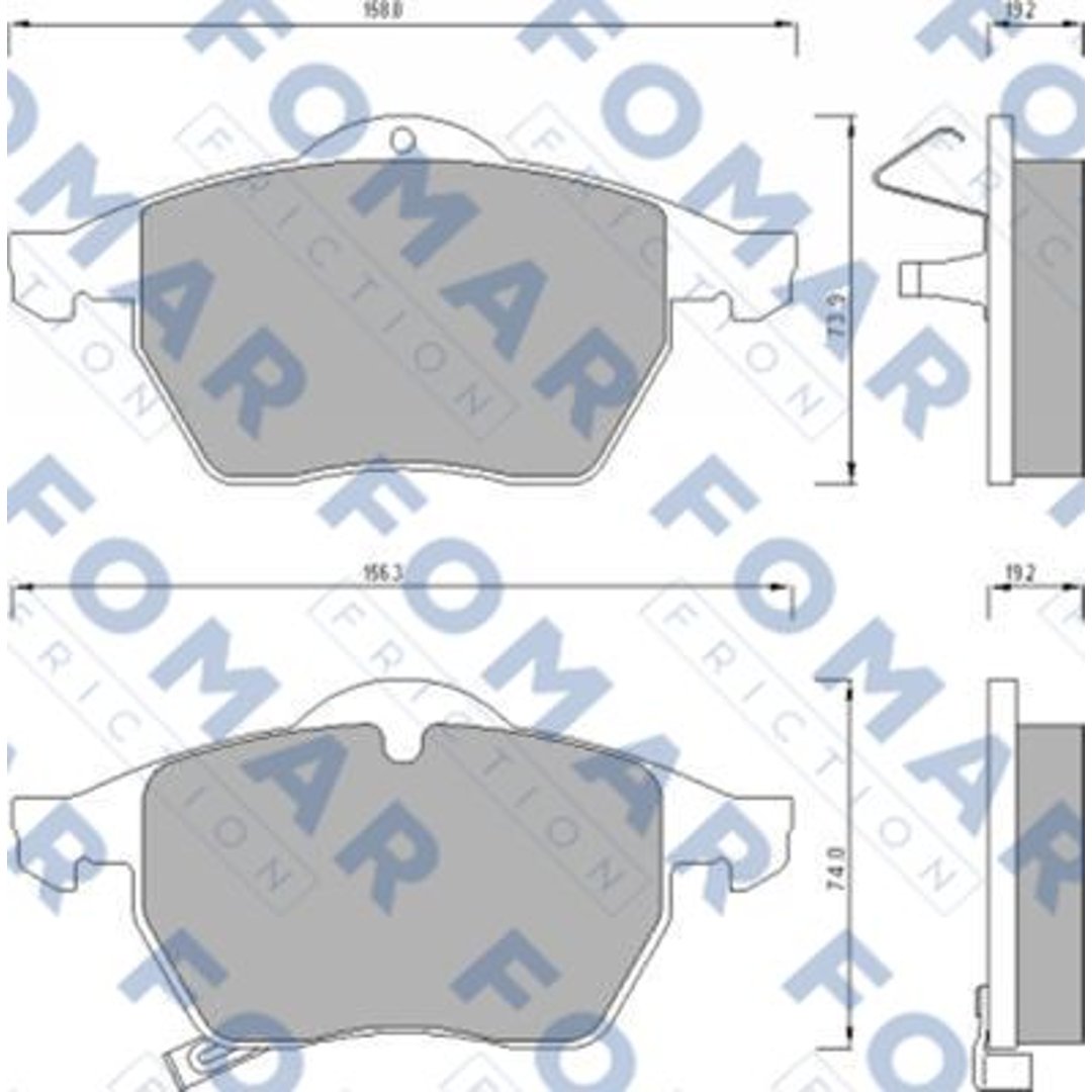 Klocki hamulcowe FOMAR FRICTION FO 667181