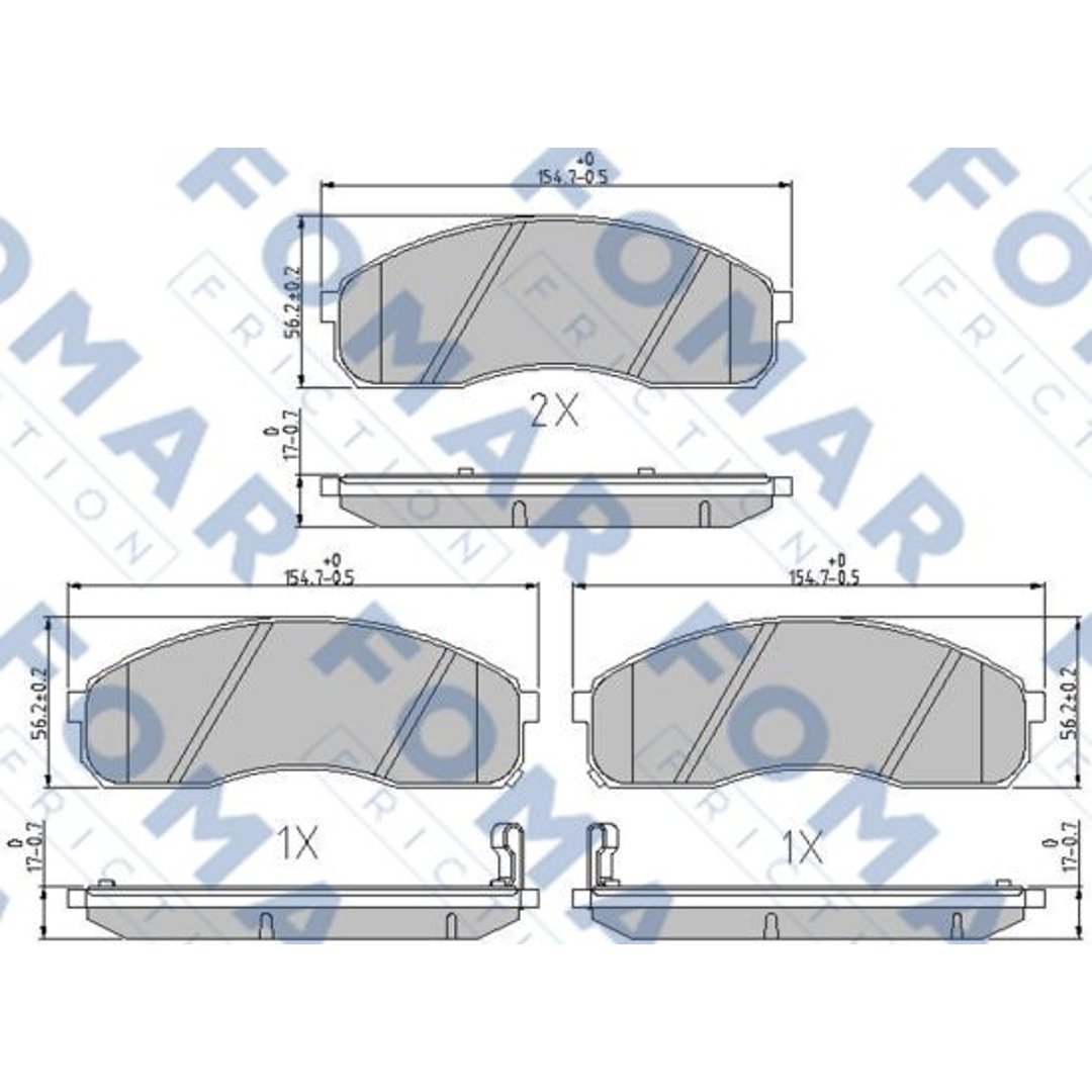 Klocki hamulcowe FOMAR FRICTION FO 685981