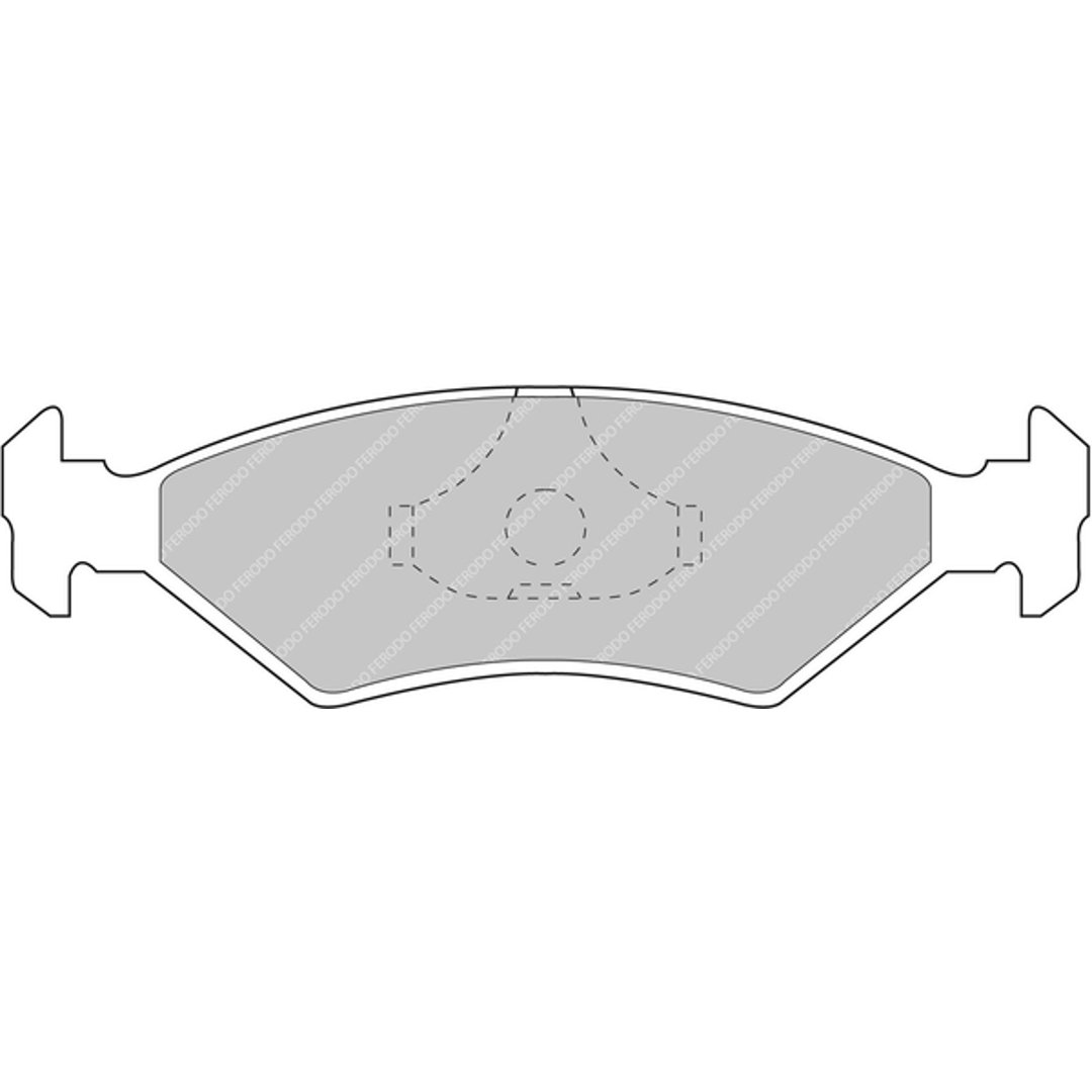 Klocki hamulcowe - komplet FERODO RACING FCP206R