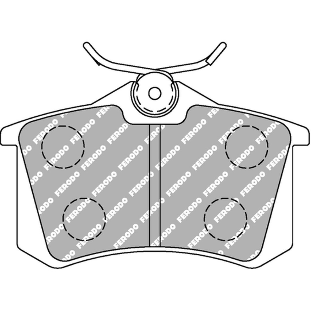 Klocki hamulcowe - komplet FERODO RACING FCP541H