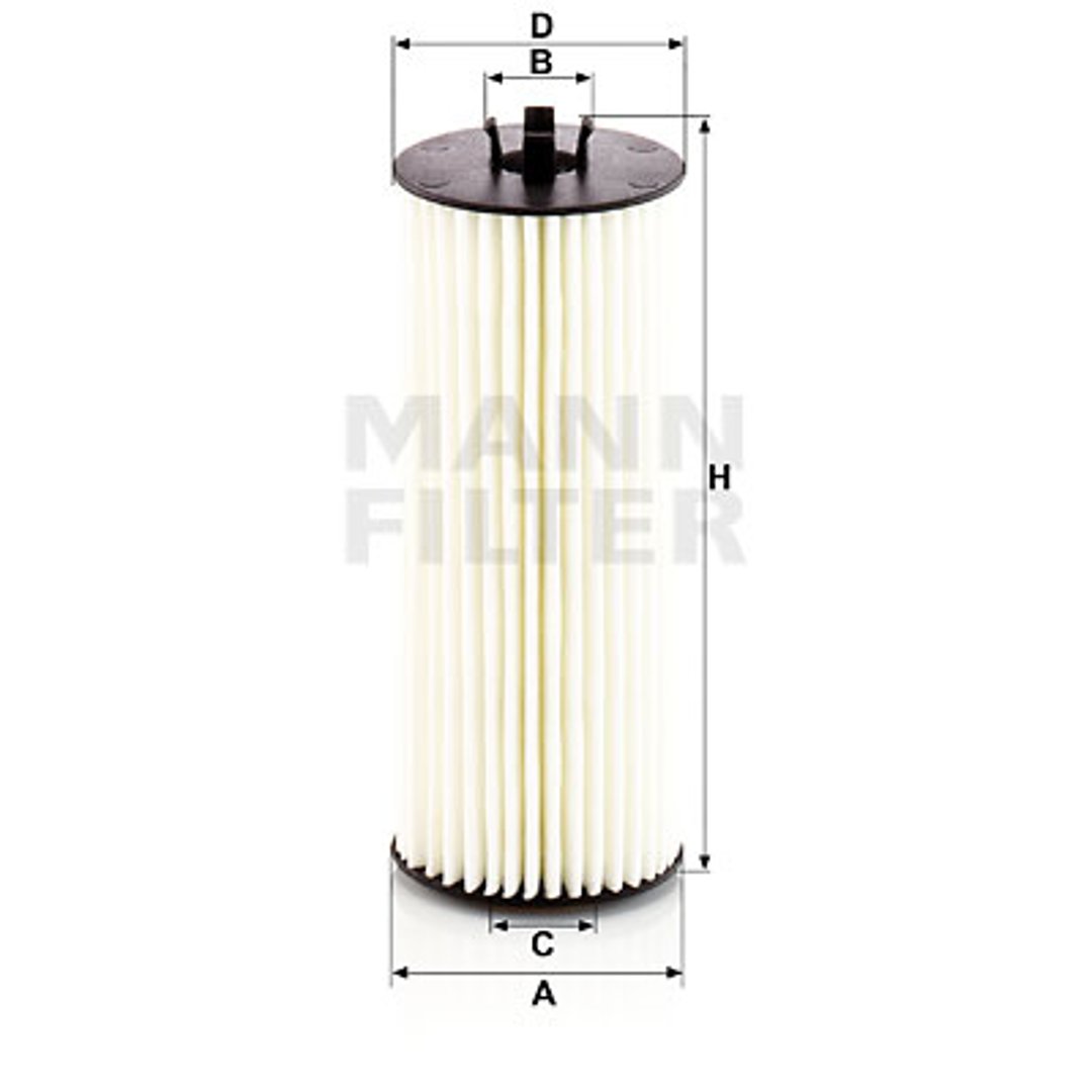Mann HU 6008/1 Z Filtr olejowy, 57 mm OD, 26 mm ID, wysokość 146 mm