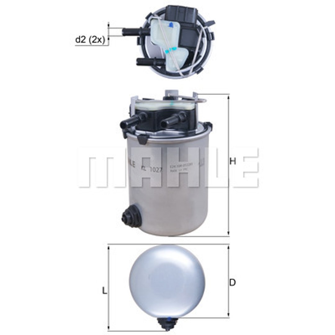 Filtr paliwa Mahle KL 1027