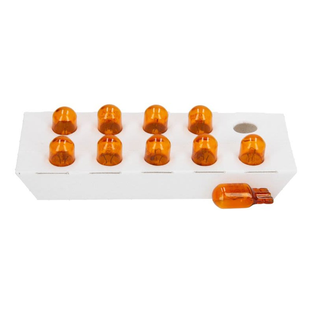 Osram WY5W, światło migające, 2827NA, żółte, 12 V do samochodów osobowych, opakowanie kartonowe (10 lampek), zestaw 10 sztuk