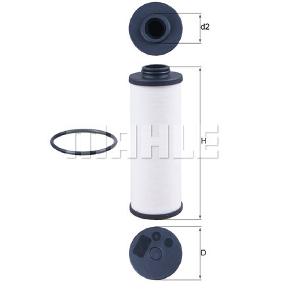 Filtr hydrauliczny, automatyczna skrzynia biegów Mahle HX 186D