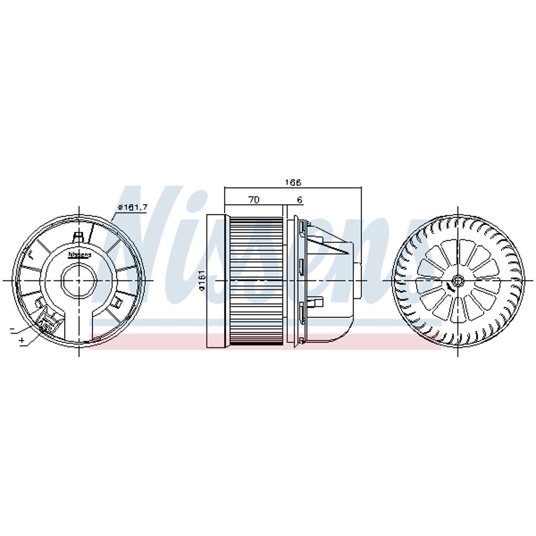 NISSENS Wentylator wewnętrzny 87490 87490