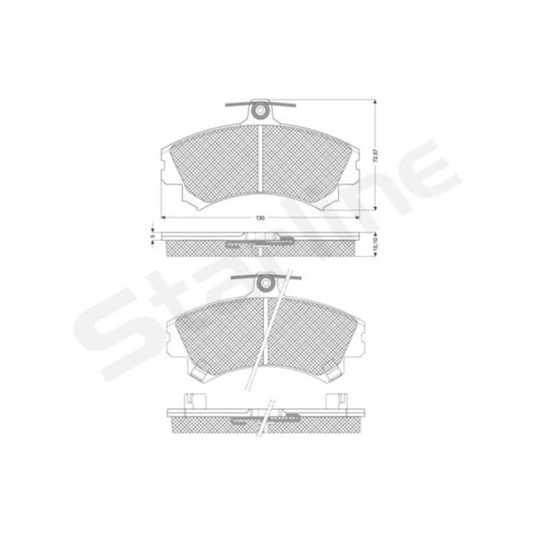 Klocki hamulcowe STARLINE BD S821P