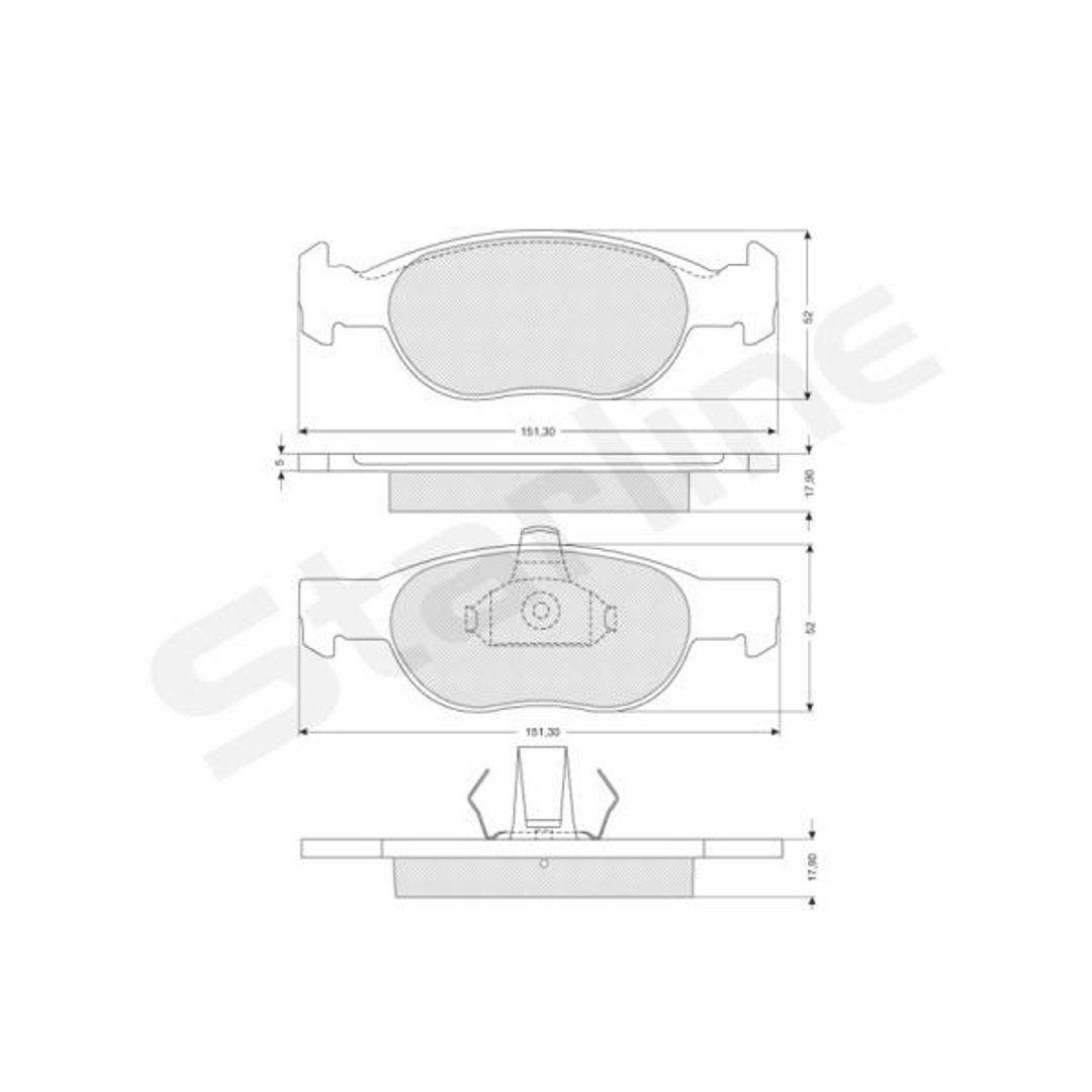 Klocki hamulcowe STARLINE BD S823P