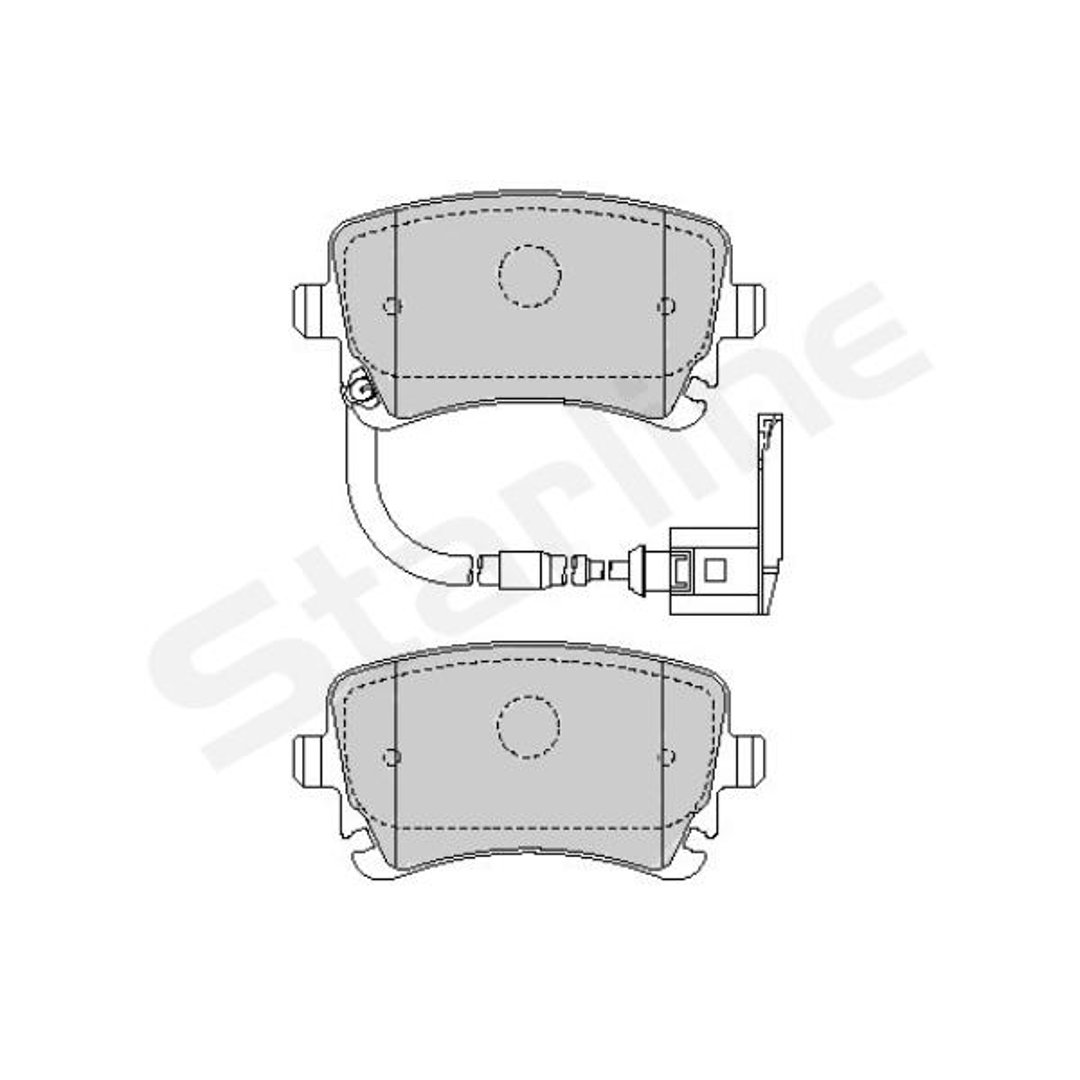 Klocki hamulcowe STARLINE BD S826P