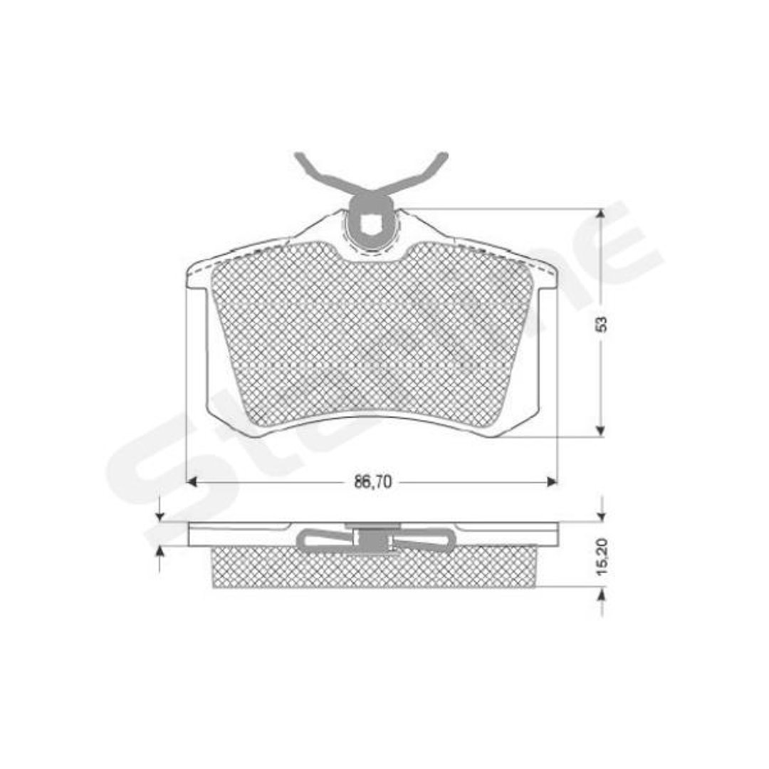 Klocki hamulcowe STARLINE BD S831P