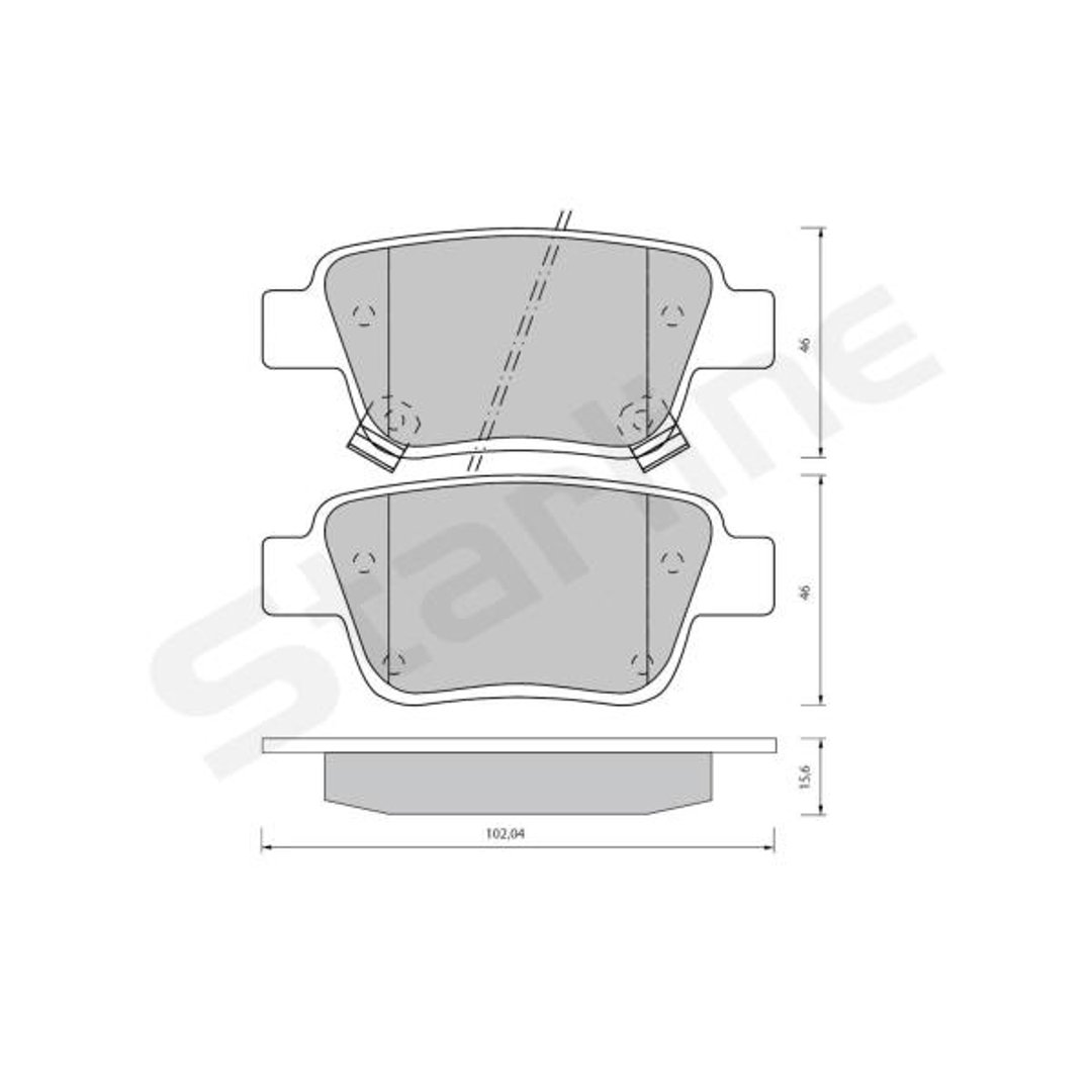 Klocki hamulcowe STARLINE BD S834P