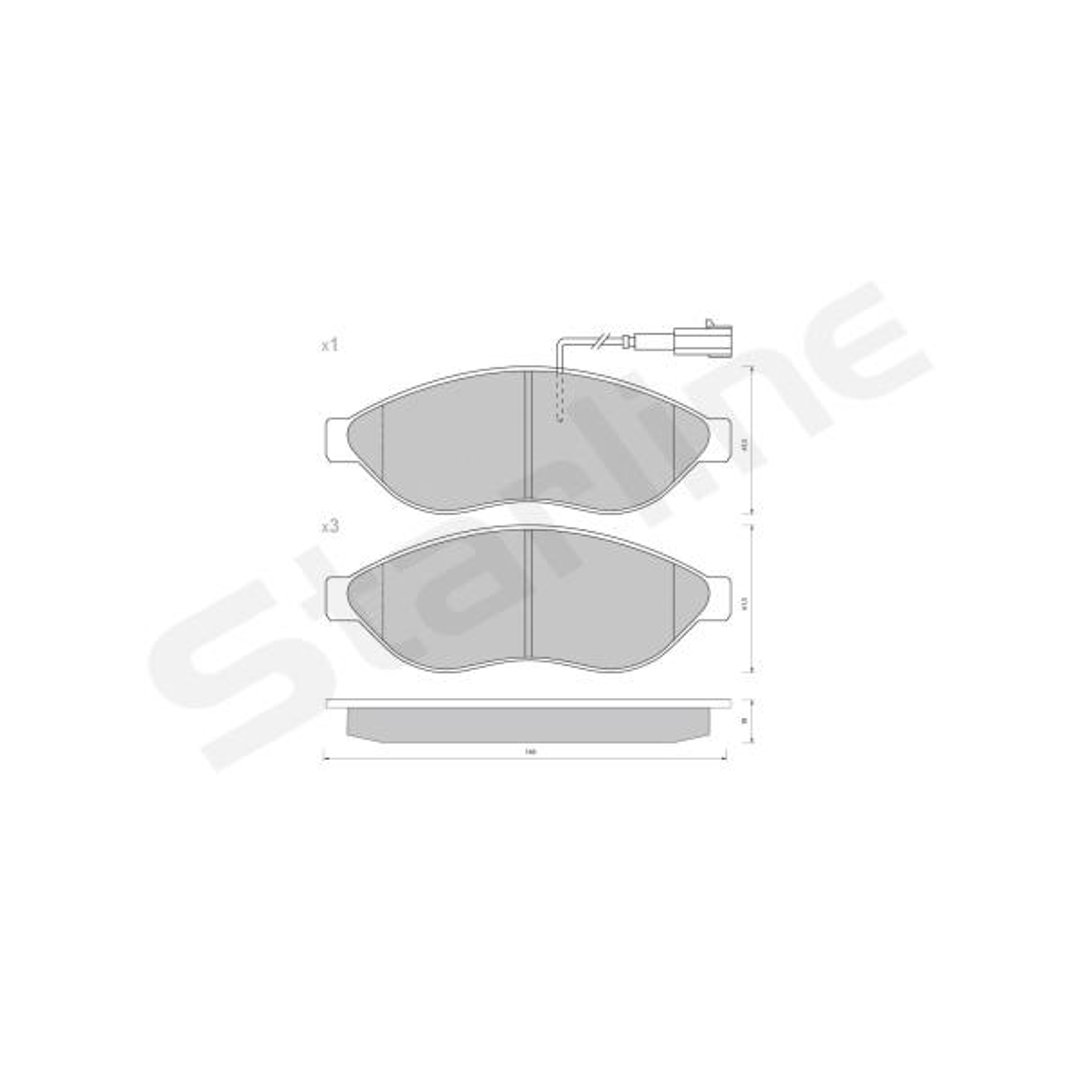 Klocki hamulcowe STARLINE BD S847P