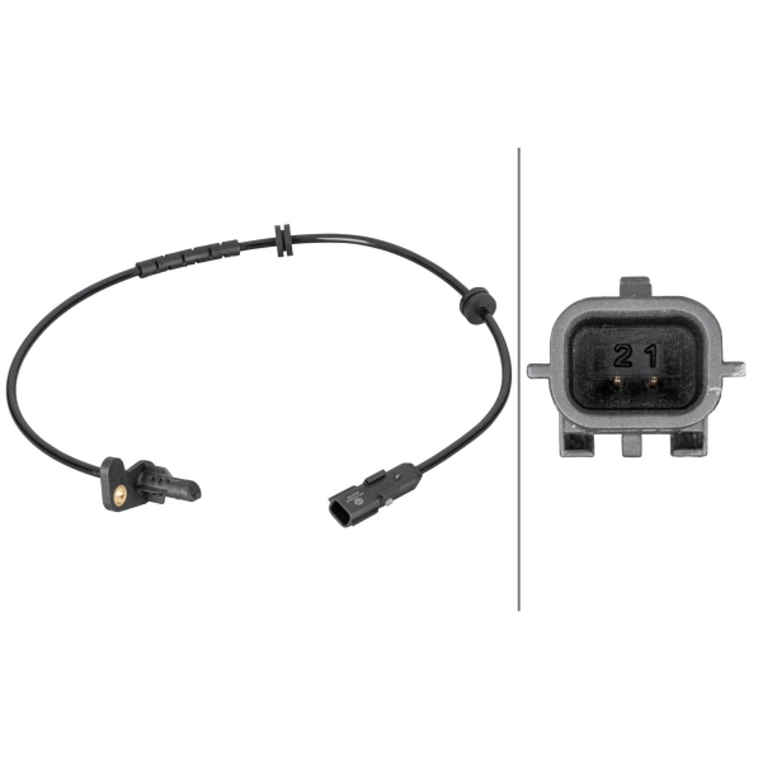 Czujnik prędkości obrotowej koła HELLA 6PU 012 806-881