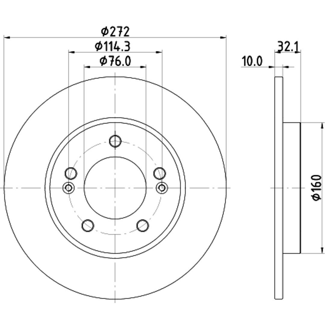 Tarcza hamulcowa HELLA 8DD 355 126-501