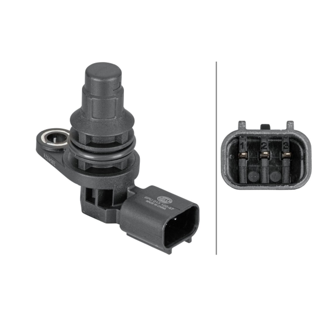 HELLA 6PU 013 122-471 Czujnik, pozycja wałka rozrządu - 3- biegunowy - z pierścieniem uszczelniającym 6PU 013 122-471