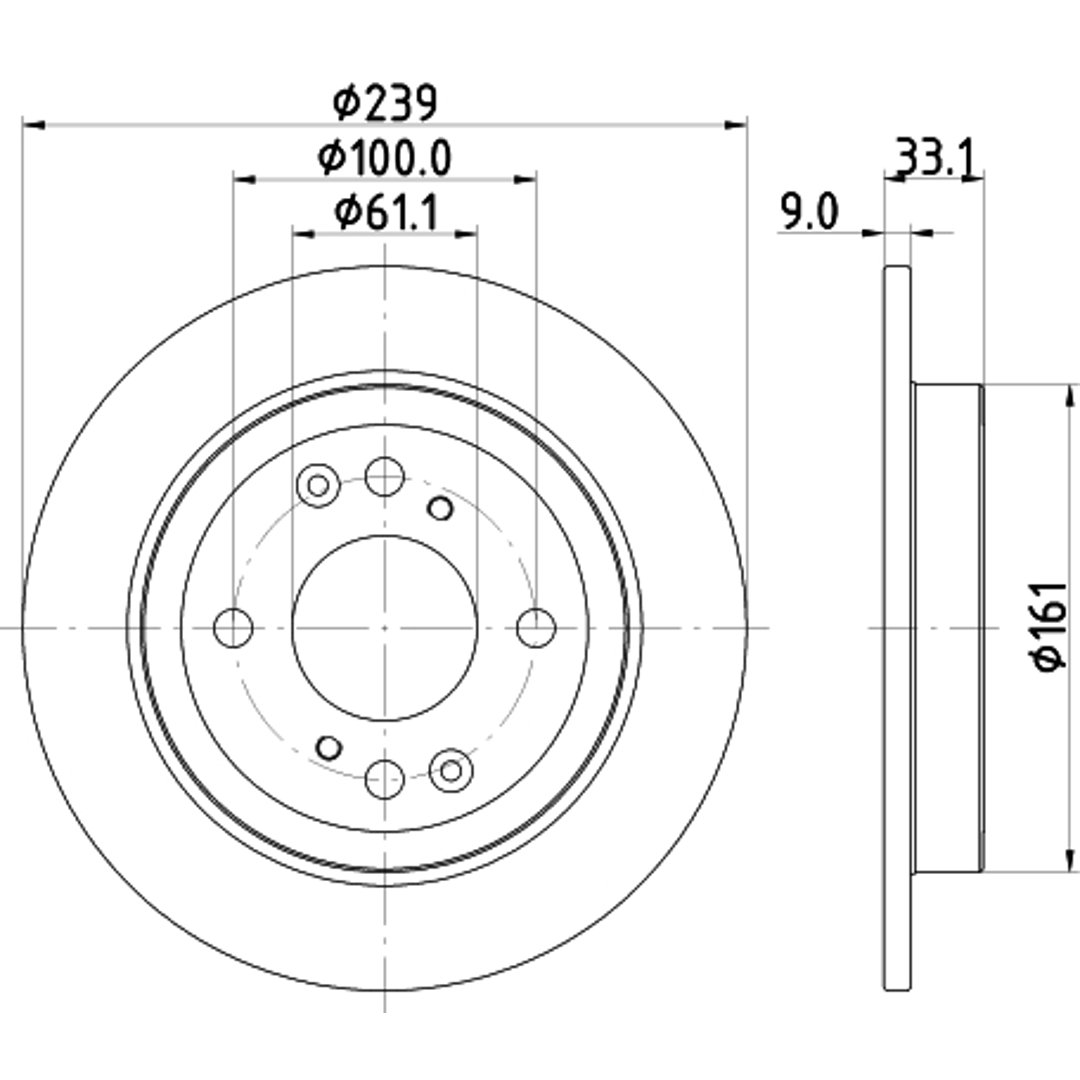 Tarcza hamulcowa HELLA 8DD 355 132-061