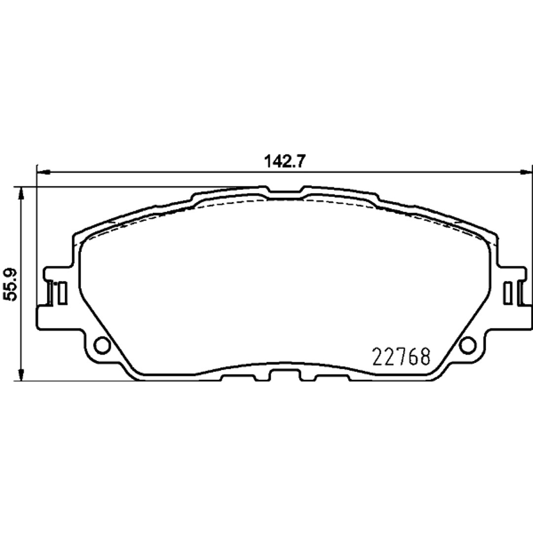 Klocki hamulcowe - komplet HELLA 8DB 355 036-511