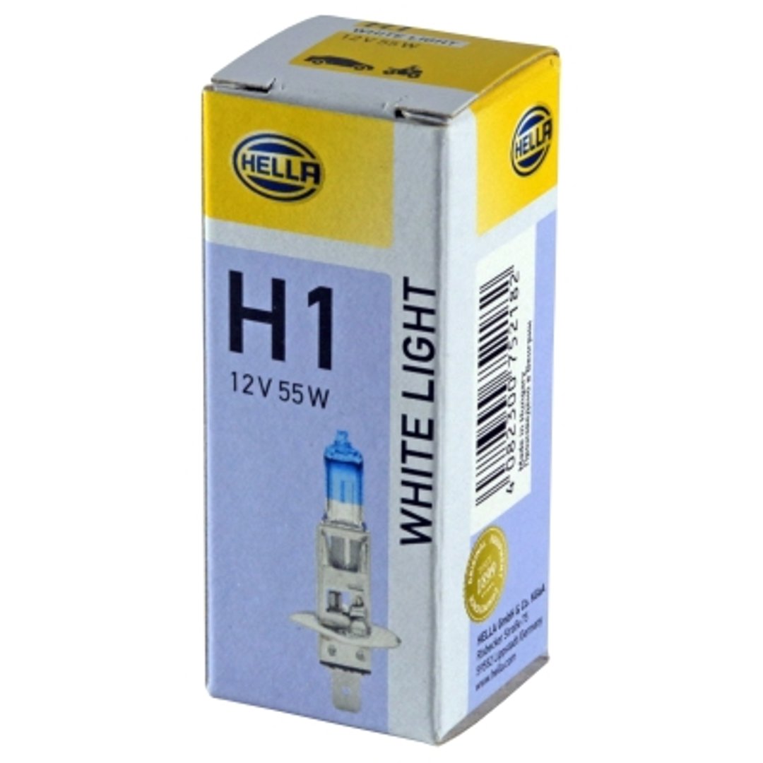 HELLA ŻARÓWKA H1 55W 12V HELLA 8GH223498111 H1 WHITE LIGHT 8GH 223 498-111