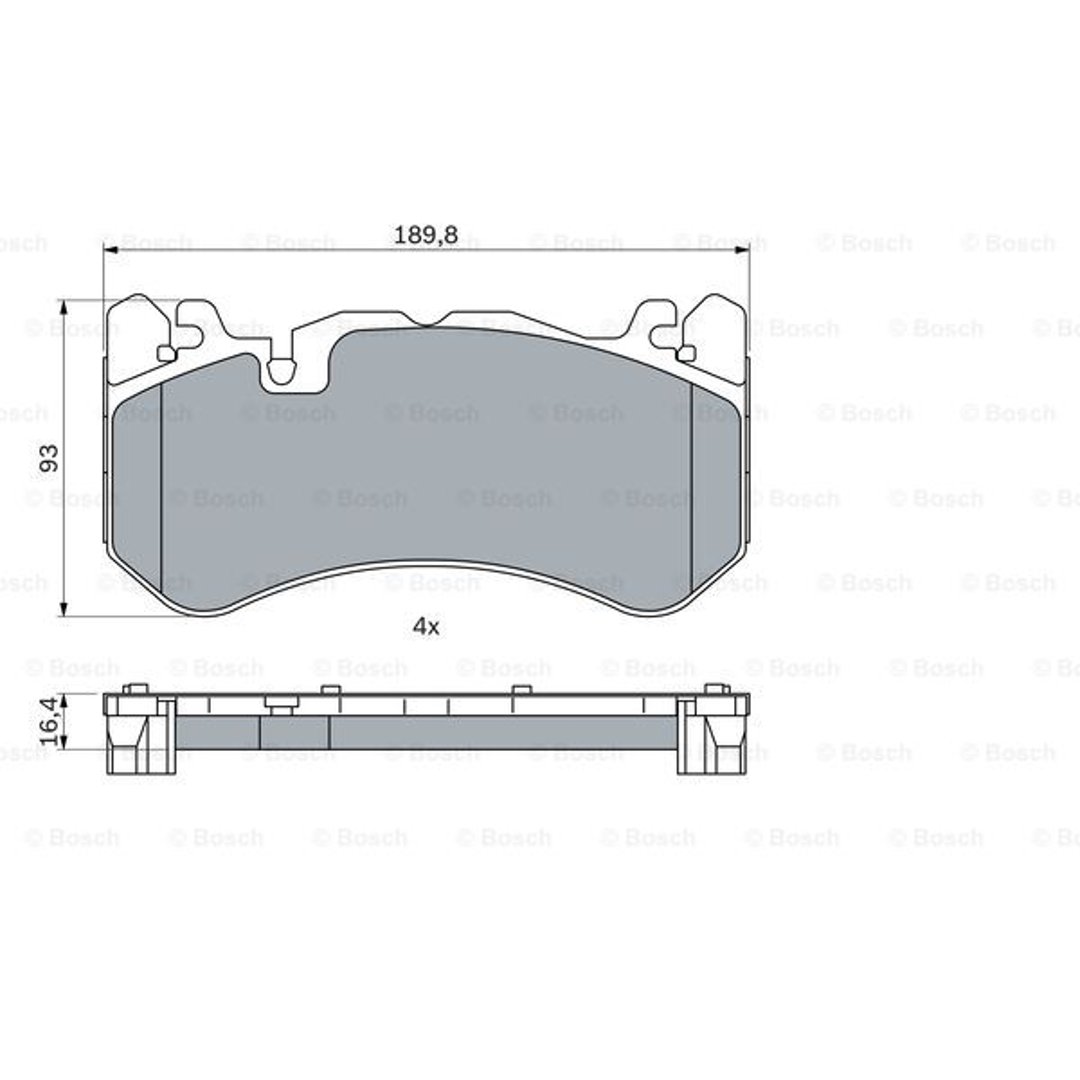 Klocki hamulcowe - komplet BOSCH 0 986 424 861