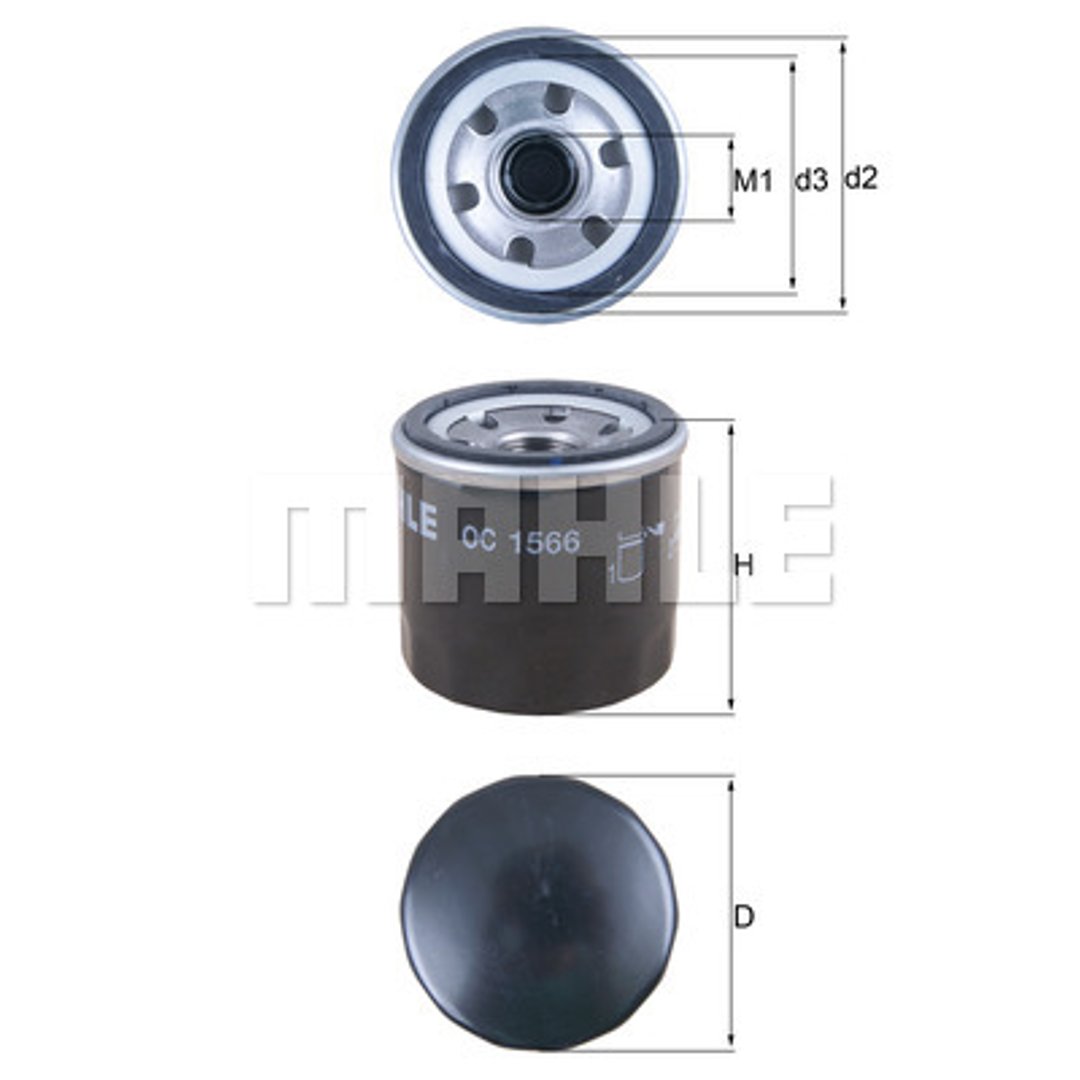 Filtr oleju Mahle OC 1566