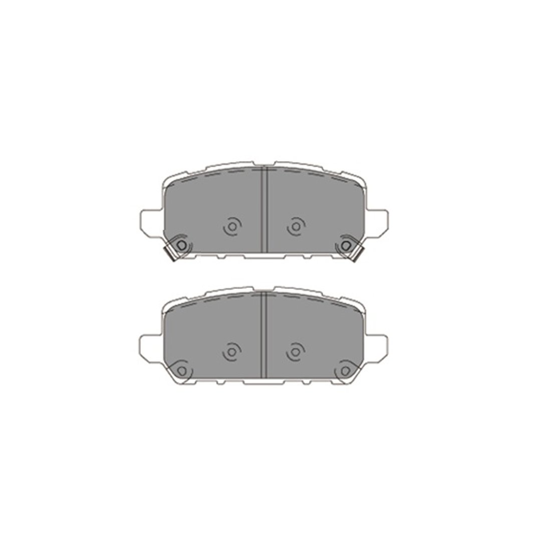 Zestaw klocków hamulcowych, hamulce tarczowe Kavo Parts KBP-2065