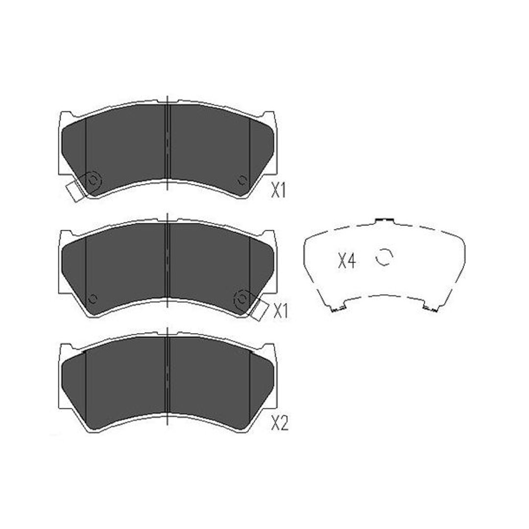 Klocki hamulcowe - komplet KAVO PARTS KBP-8519