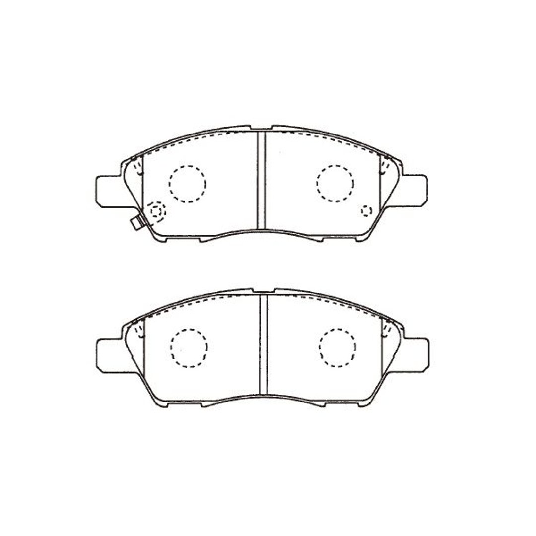 Zestaw klocków hamulcowych, hamulce tarczowe Kavo Parts KBP-6613