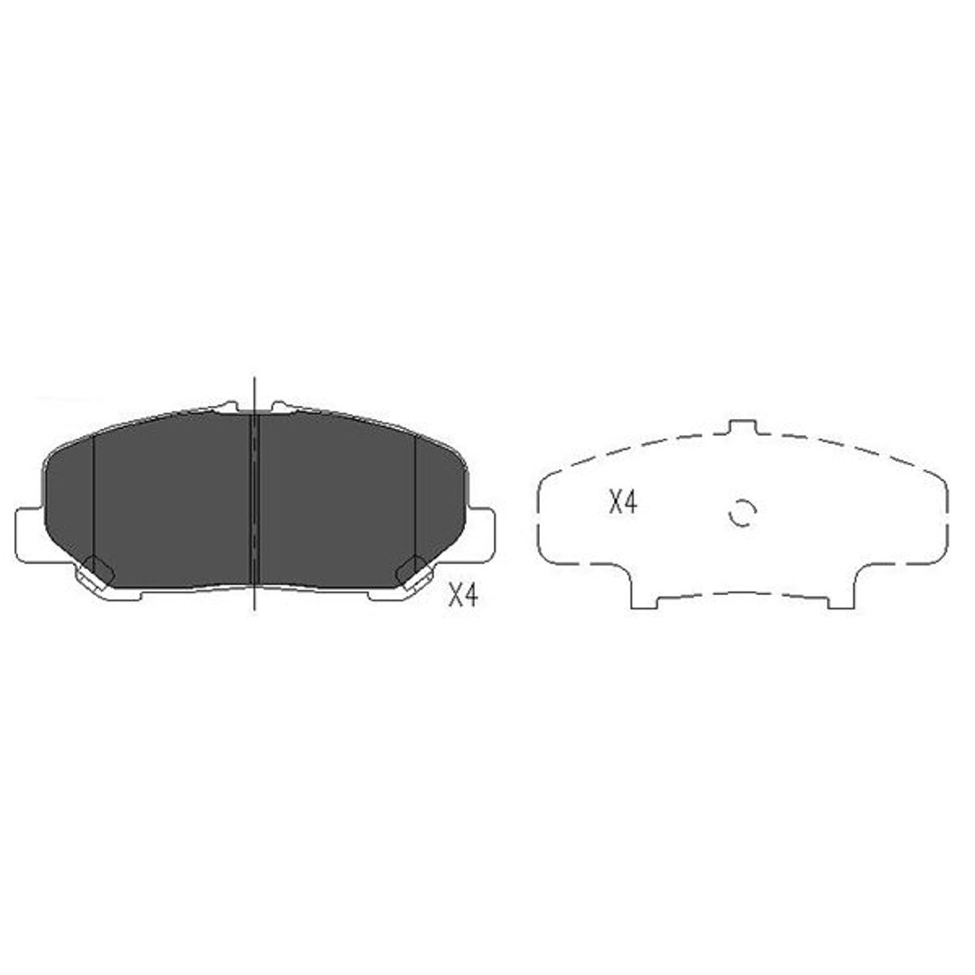 Klocki hamulcowe KAVO PARTS KBP-9101