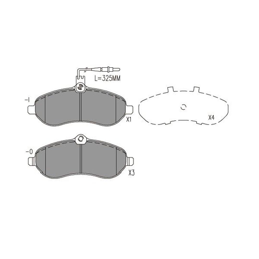 Zestaw klocków hamulcowych, hamulce tarczowe Kavo Parts KBP-9148