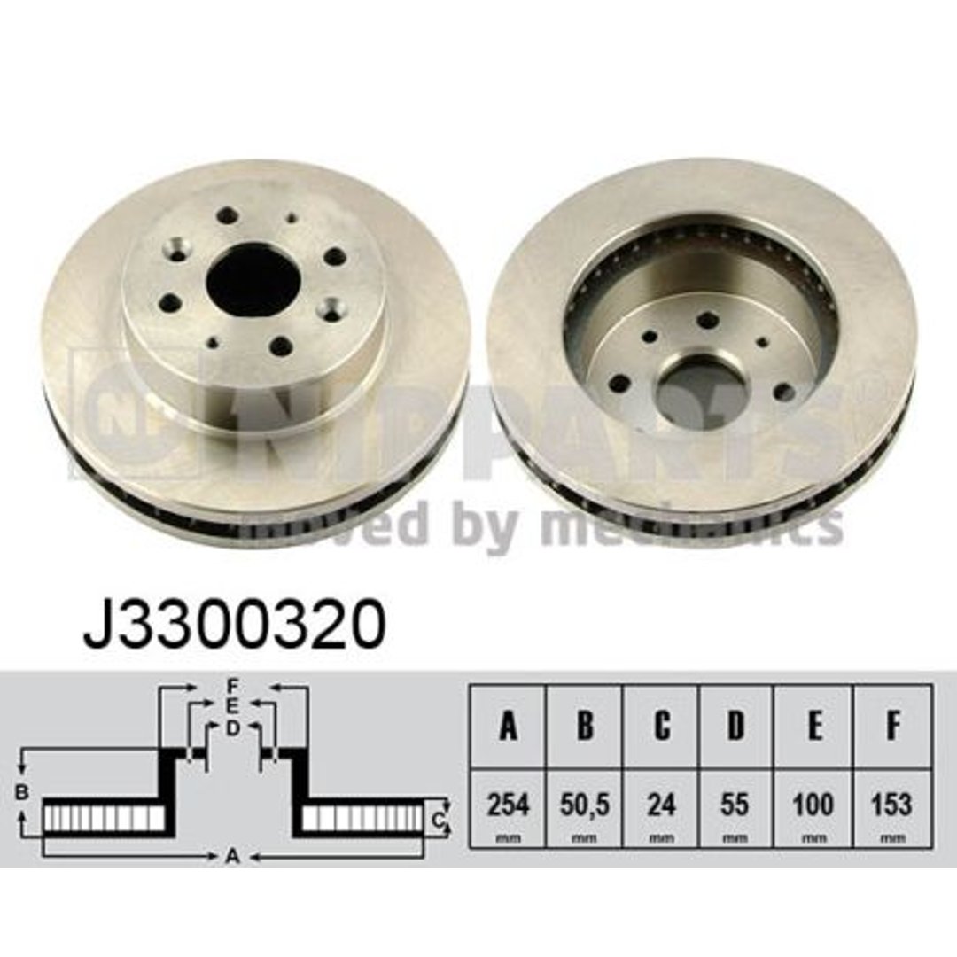 Tarcza hamulcowa NIPPARTS J3300320