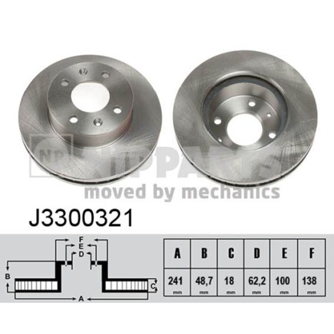 Tarcza hamulcowa NIPPARTS J3300321