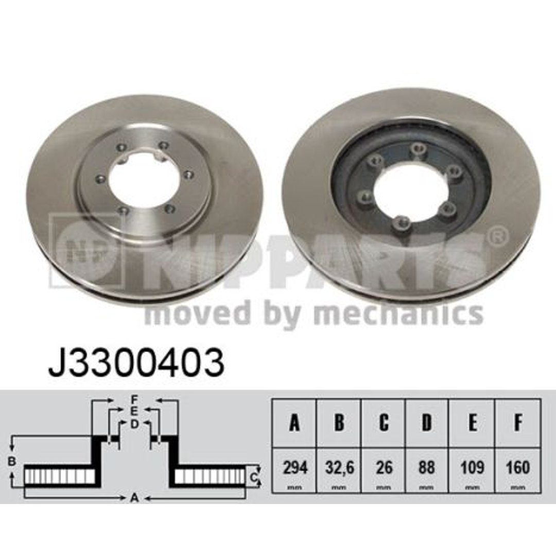 Tarcza hamulcowa NIPPARTS J3300403