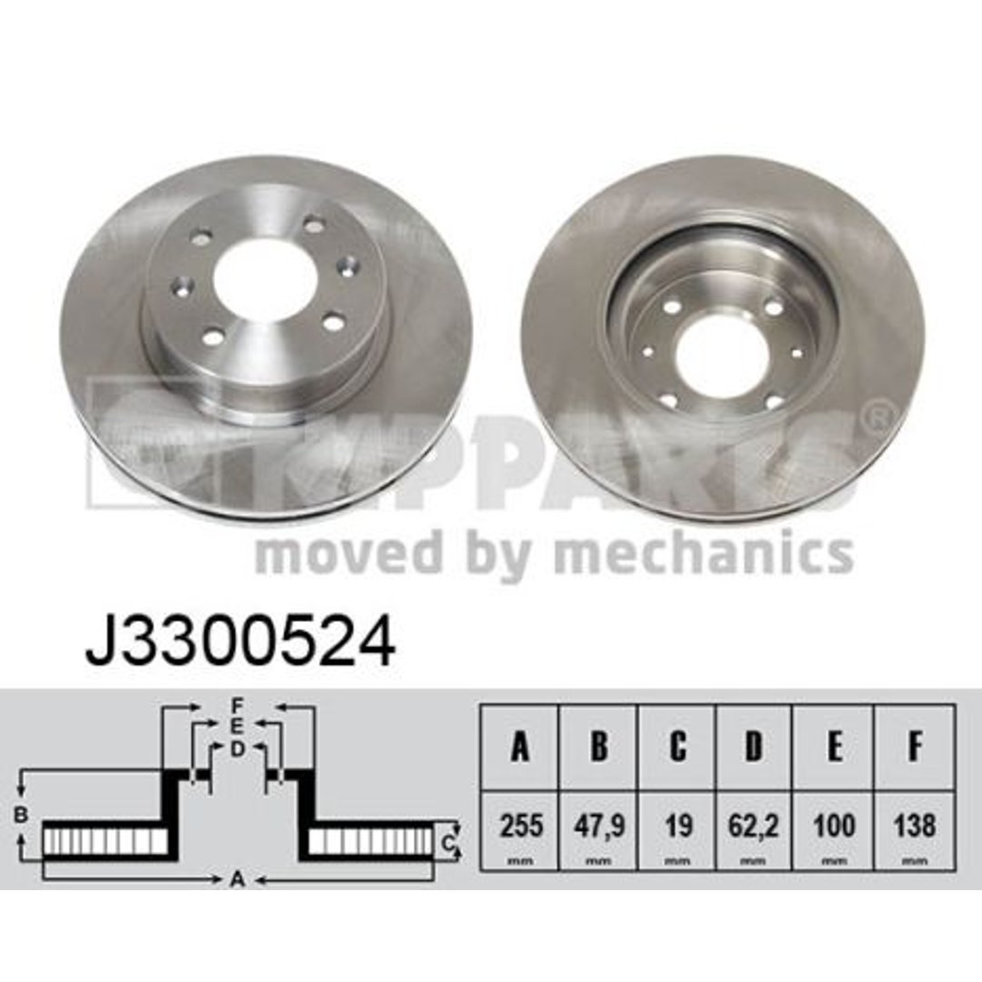 Tarcza hamulcowa NIPPARTS J3300524