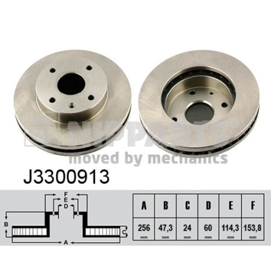 Tarcza hamulcowa NIPPARTS J3300913