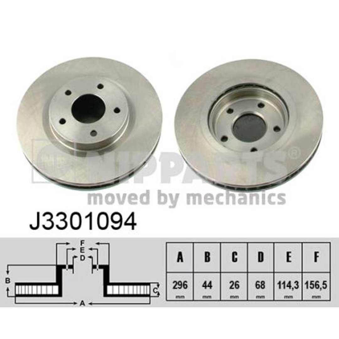 Tarcza hamulcowa NIPPARTS J3301094