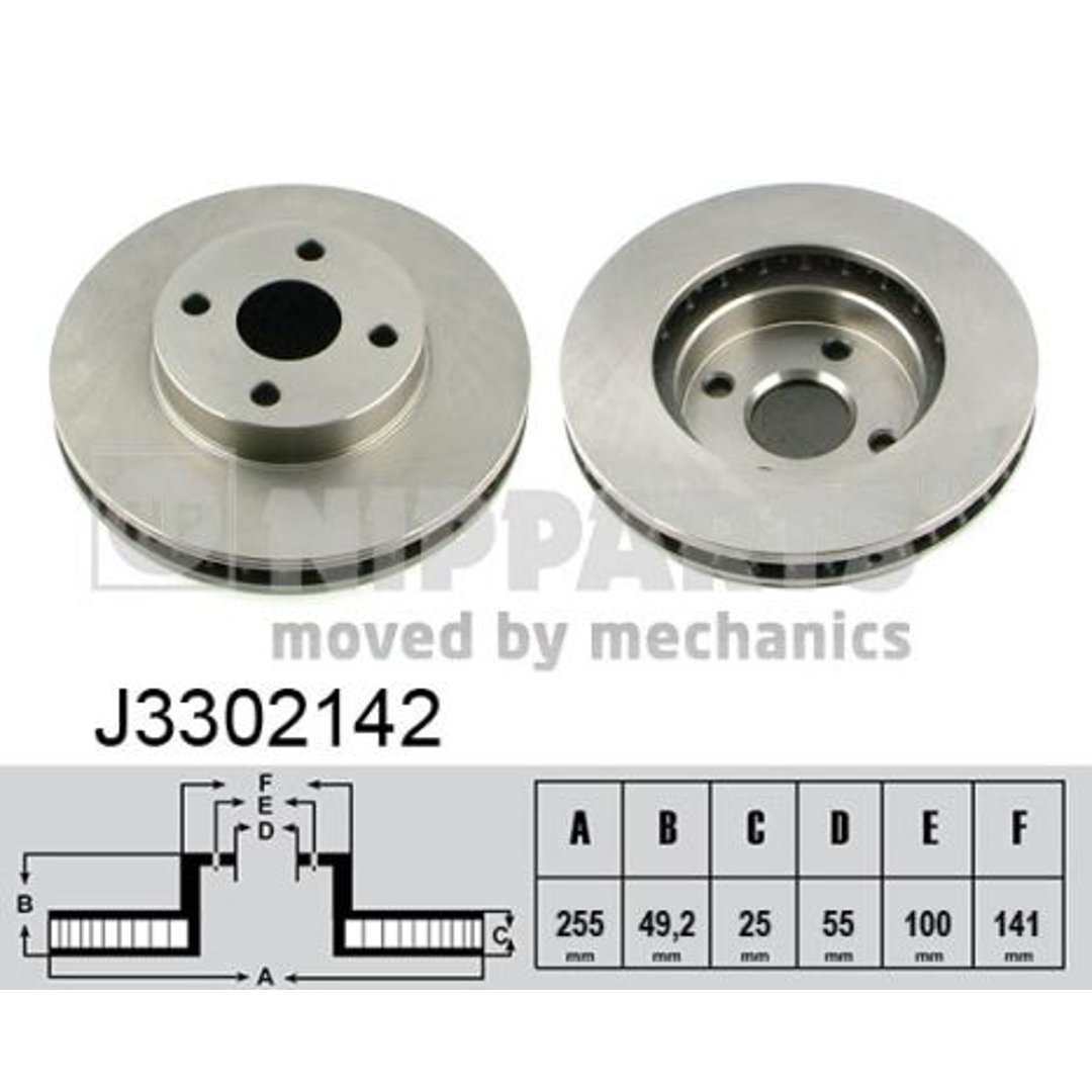 Tarcza hamulcowa NIPPARTS J3302142