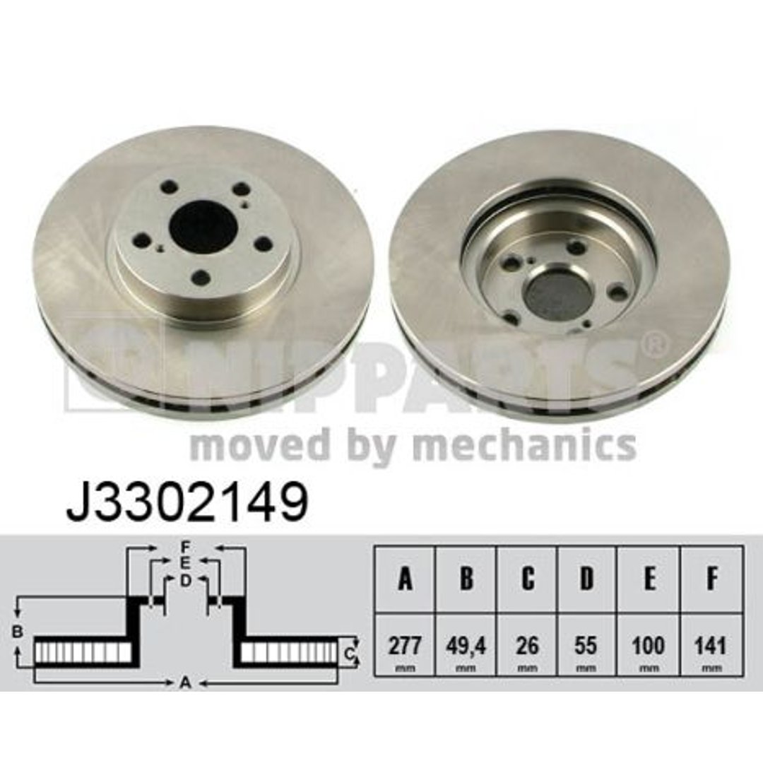 Tarcza hamulcowa NIPPARTS J3302149