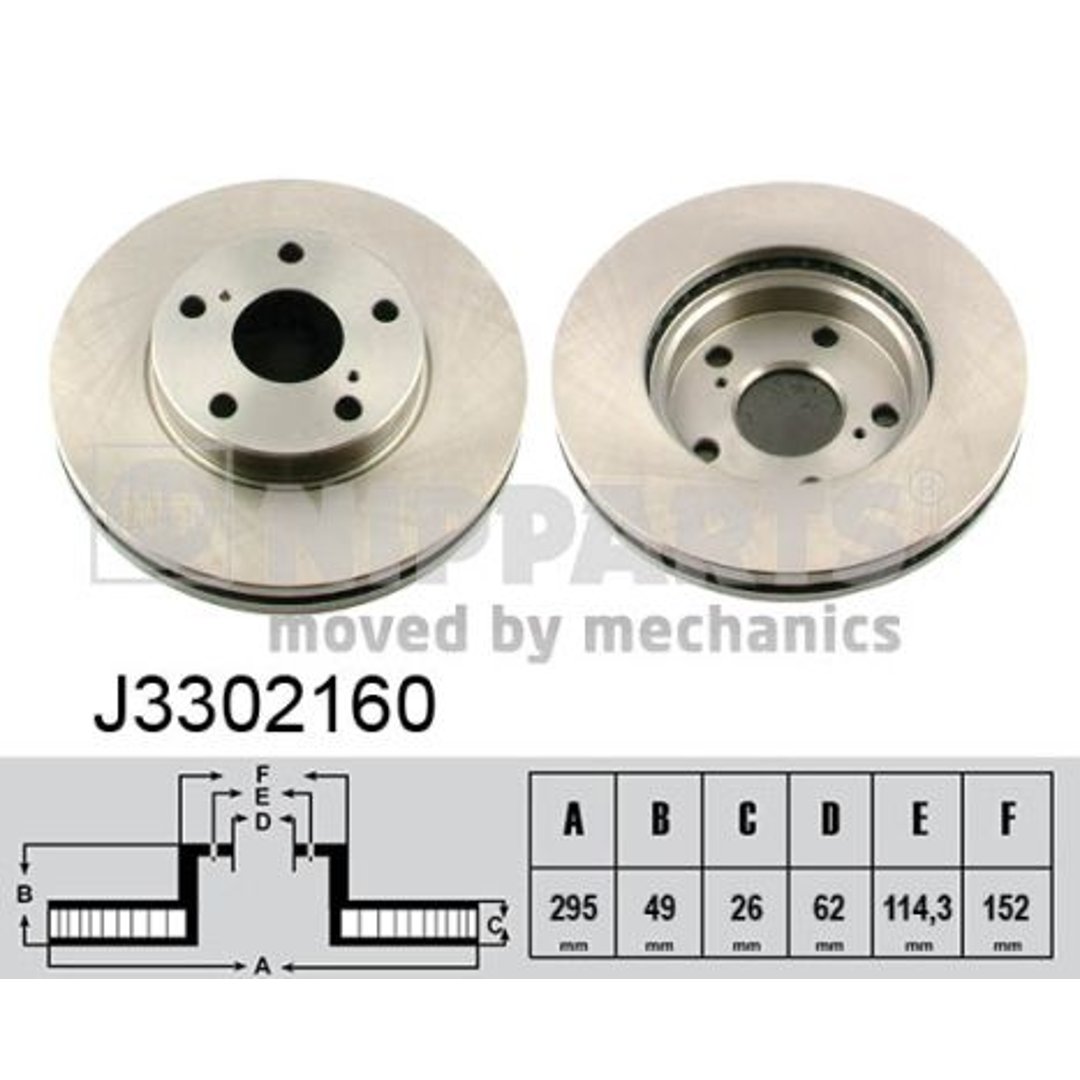 Tarcza hamulcowa NIPPARTS J3302160