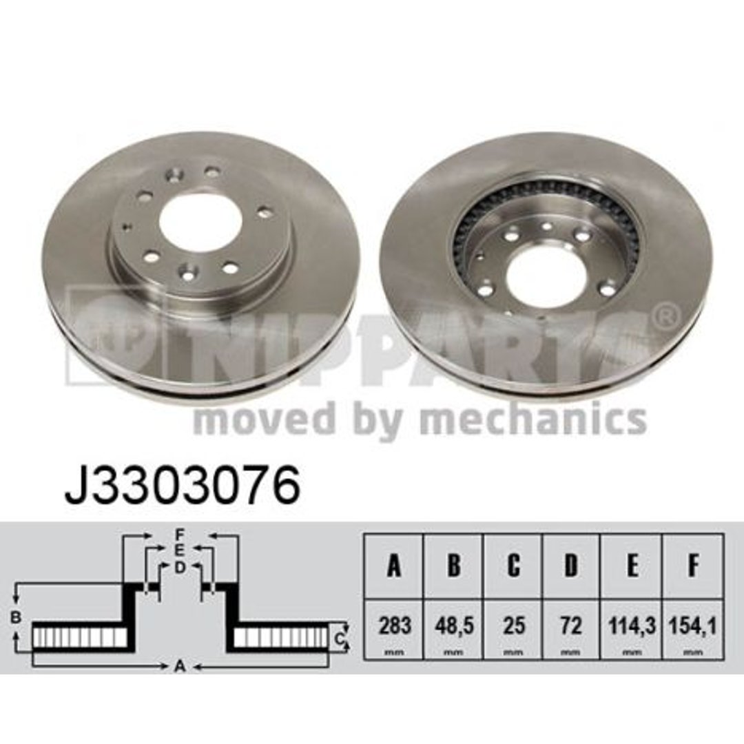 Tarcza hamulcowa NIPPARTS J3303076