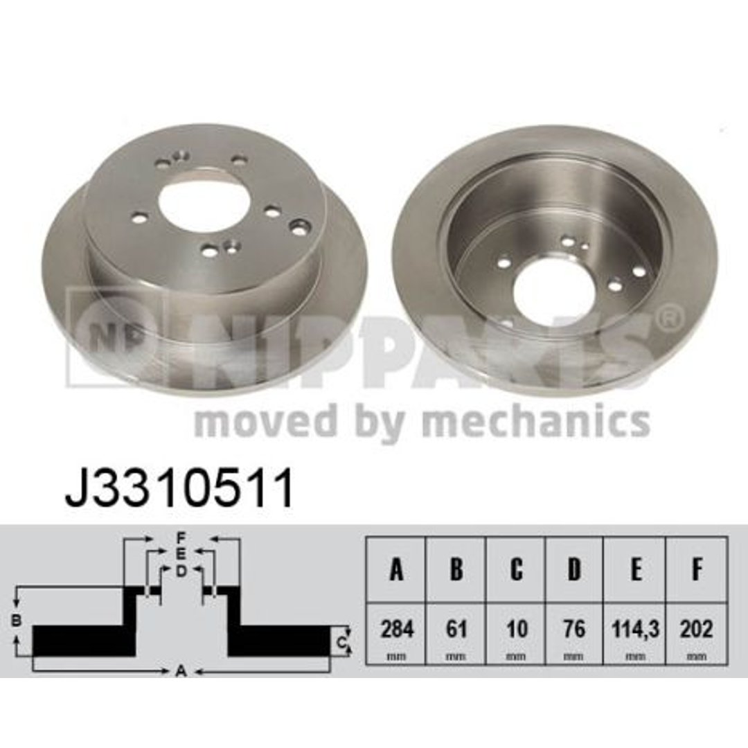 Tarcza hamulcowa NIPPARTS J3310511